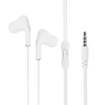 이어폰 무선블루투스 갤 아이폰 호환 인 이어 스루 홀 Universal in-Ear for Apple 3.5 인터페이스 헤드셋, 01 White