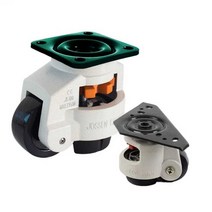 수평 높이 조절 바퀴 휠 부품 프로파일 높낮이 조정, 80S 화이트