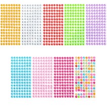 PVC 크리스탈 비즈 스티커 큐빅 꾸미기 다꾸, 색상, 금색