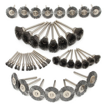 녹제거 연마공구 와이어브러쉬 철 브러쉬 스텐 녹제거 찌든때 솔 와이어 브러쉬세트, 브러쉬45pcs