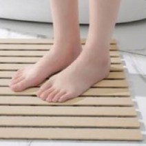 일라오 화장실 논슬립 미끄럼방지 발매트 고급형, 베이지