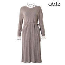 에이비플러스 ab.f.z 프릴 플리츠 허리끈 원피스 (AFV4HO58A)