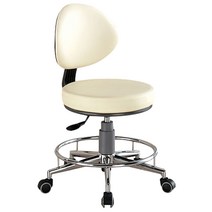 진성메디시스템 미용의자 AS-303B 진료의자 피부관리실 높낮이조절 보조의자 의자, 아이보리