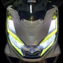 2021 혼다 PCX125 라이트필름 스티커 PCX 21년 튜닝용품 2022년, 2021 PCX, 옐로우(단색), 1개