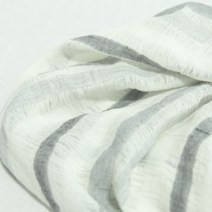 150대폭 거즈삘 아사린넨원단 멀티스트라이프 그레이