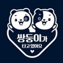귀여운 쌍둥이 타고있어요 차량용스티커 출산선물 강아지 팬더 화이트 흰색칼선