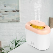 EZ 대용량 듀얼 가습기 LED 무드등 간절기 안전가습기 신생아 국민 숨쉬네 통세척, 핑크