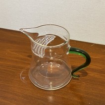 거름망 일체형 유리숙우 350ml 공도배 티포트 대만숙우