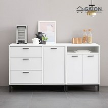 재즈 광폭 1600 주방수납장 세트, 멀바우