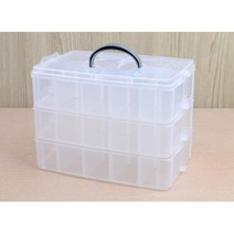 뜨개실 종류별 모음 수집 취미 정리함 수납정리함, 투명