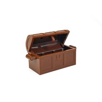 레트로 자개함 골동품 빈티지 보물상자현금 달러 빌 도시 골드 실버 머니 동전 벽돌 보물 DIY 액세서리 MOC, 01 Brown  5pcs