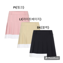 [제이디엑스]완전특가 JDX 골프 여름 여성 밑단 배색 플리츠 큐롯 스커트 X2PQU6781