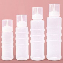 잘라쓰는 뚜껑 소스병 실리콘 패킹 새지않는 소스통 카페 업소용 소 중 대 특대 별품, 600ml