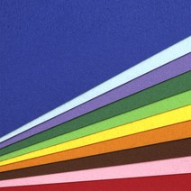 비접착 펠트지 A3 10색단색 만들기 부드러운 부직포, 갈색