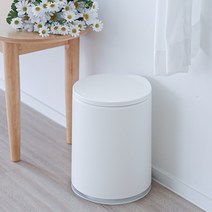 인테리어 소품같은 예쁘고 단아한 10L휴지통, (E6500)플립 휴지통10L_브라운