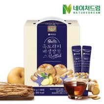 네이처드림 흑도라지 배 생강 청 스틱 100포 1박스, 1개