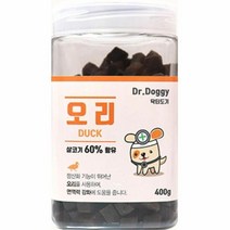 토이푸들 닥터도기 펫푸드 강아지트릿 간식 오리 400g 소형견, 색상:[색상]본상품