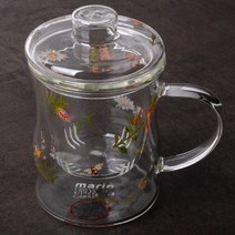 토탈하우스 마린글라스 필터머그 (대나무) 350ml (7613) 유리머그