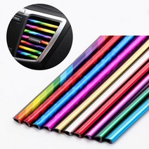 자동차 에어컨 송풍구 포인트 라인 몰딩, 레인보우