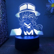 강아지 고양이 드라이룸 대형견 WooBong 램프 분고 길 잃은 개 3D LED 야간 조명 16 색 터치 원격 아크릴, 01 01_04 Remote 16Color Crack
