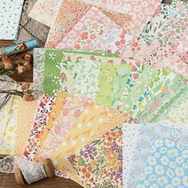 감성 꽃 플라워 대형 배경지 랩핑지 다꾸 페이퍼 다이어리꾸미기 4종, 2.플로리 (ME-1354)