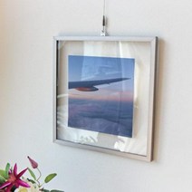 ac843-투명액자38CmX38Cm 비행기와하늘풍경 이미지1/화이트