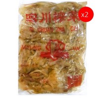 [더착한푸드]짜사이(채 명진 500g) 2개 식자재마트 대용량 업소용 짜사이 짜샤이 차샤이 차사이 중식단무지