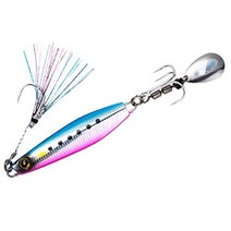 Hayabusa FS417 잭 아이 마키마키 메탈 지그 쇼어 지깅 루어 미끼 낚시, 60g, 카멜라블 핀 정어리 이글