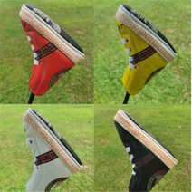 골프 일자 스트레이트 L형 퍼터 신발형 헤드 커버, 화이트