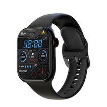 1.99 quotIW8 스마트 워치 시리즈 7 블루투스 통화 NFC 항상 디스플레이 여성 IWO 15 Pro Max Smartwatch Xiaomi, [02] Black