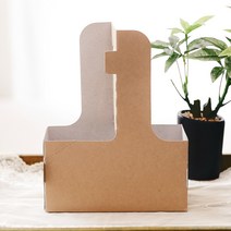 테이크아웃 컵캐리어 2구 무지, 2개, 50매입