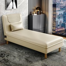 케이로 다기능 접이식 싱글 침대 패브릭 탈착 세탁 가능 긴 의자 거실 사무실 원룸 좁은 싱글침대, 오프 화이트 나노 기술 천