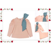 리틀스텔라 리틀퍼프숄더 빅리본 브라우스FSNFCBJ901M12