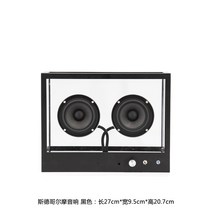 트랜스페어런트 스피커 명품 카페 블루투스 블랙 북유럽 고급 투명, 02.스톡홀름 오디오 블랙