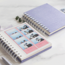 mkiki 인생네컷 앨범 초음파 사진 포토북 포토이즘 포카 바인더 콜북 콜렉트북, 블루밍 퍼플