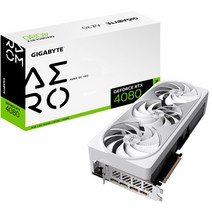 Gigabyte 그래픽 카드 RTX 4080 Aero OC 16GB GDDR6, One Size White