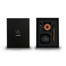 휘게소 차량방향제 송풍구거치형, 작약, 블랙, 롱클립(5cm)