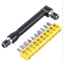 L자형 토크 렌치 더블 헤드 스크루 드라이버 미니 소켓 스패너 1/4 ''6.35mm 비트 수공구, 1 세트, 03 1 set