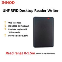 장거리 USB 데스크탑 UHF RFID 리더 출입 통제 시스템용 라이터 데모 소프트웨어 키보 복사기 복제기 0-1.5m, [01] RU5402K Writer USB