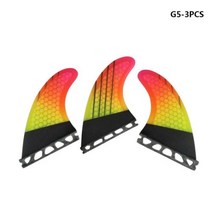서핑보드핀 지느러미 M/L 트라이 핀 서핑 보드 단일 탭/더블 탭 2 G5/G7 탄소 섬유 Sup 스러스터 3, single tab M 2