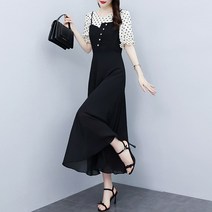 여름 비치 보헤미안 원피스 롱스커트부터 발목까지 쉬폰 맥시-99516