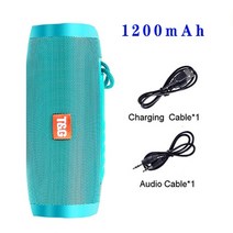 카페 스피커 휴대용 블루투스 호환 방수 무선 LED 스피커 FM 라디오 USB 뮤직 센터, 03 Green_01 SK