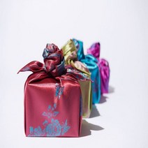 이중 양색단보자기 50cm, 노랑
