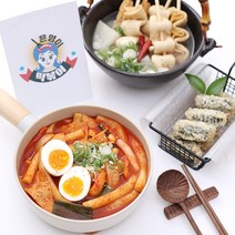 은영이떡볶이 밀키트 떡볶이, 빨간 어묵탕 꼬치 10개(꼬불이6개+길쭉이 4개)