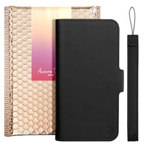 어썸디자인 수제 가죽 슬림 지갑형 다이어리 카드 지갑 플랫 케이스 + 핸드 스트랩