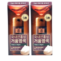 려 진결모 한방거품 새치염색 국내산 홍삼 거품 염색 40g, 3.0 흑갈색 2개