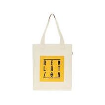 [가방팝] [드라이프]REALATION BAG-ECRU 에코백