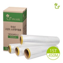 (국산 스트레치필름 공업용랩 1박스) 투명랩 포장랩 산업용랩, 2) 투명랩 15T, 450M(A_15) 1박스