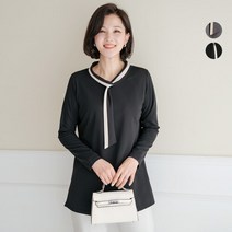 김여사 루테 배색타이 티셔츠 엄마옷/마담옷/중년여성/40대/50대