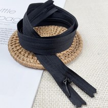 헤세드 NEW) 60cm 콘솔지퍼 원피스지퍼(2개), 블랙